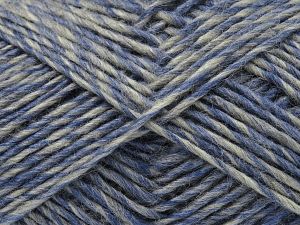 Fiber Content 70% Acrylic, 15% Wool, 15% Alpaca, Light Grey, Light Blue, Brand Ice Yarns, fnt2-78769 